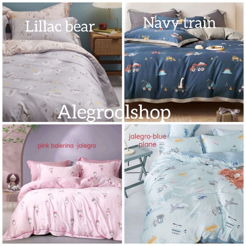 BYAK MOTIF ANAK!! SPREI SUTRA ORGANIK SERAT BAMBOO ORIGINAL TERMURAH