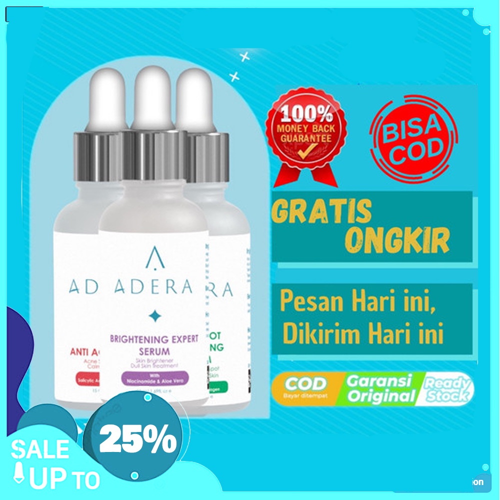 Adera Face Serum Original Serum Adera Menghilangkan Flek Hitam Dan Jerawat 15ML Murah
