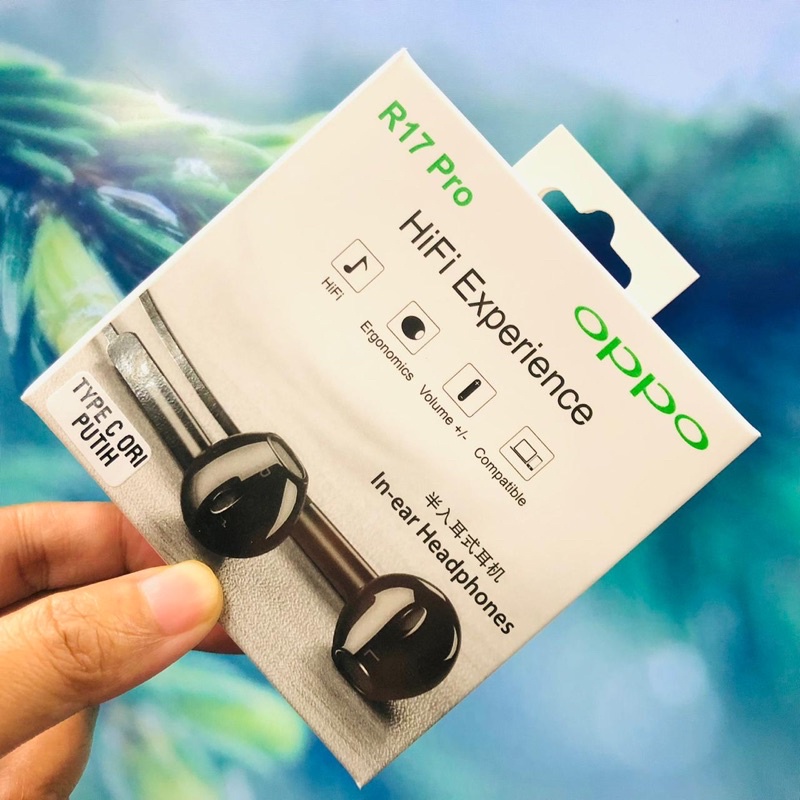 Handsfree Oppo type c Find X R17 Pro Original Oppo Find X Connector Type C Headset Oppo HF Oppo earphone grosir roxy