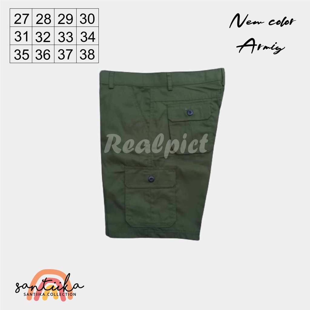 CELANA CARGO PENDEK POLOS PDL GUNUNG/CELANA KARGO/CELANA CARGO PENDEK PRIA/CELANA KARGO POLOS/SIZE 27-38 HITAM,GREY,MOCA,CREAM