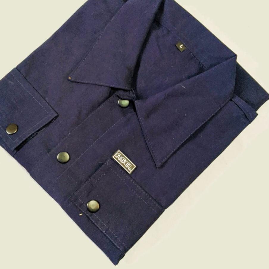 limited STOCKJaket Pria Semi Parka Kanvas Ukuran M L XL XXL|RA6