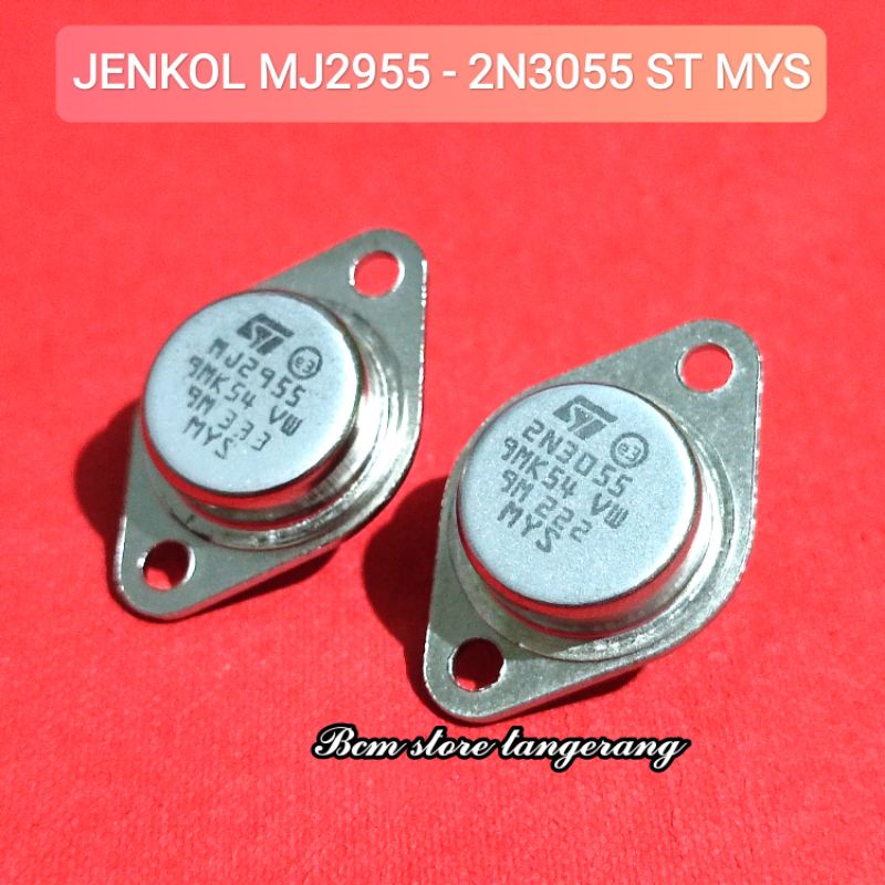 TRANSISTOR JENGKOL MJ2955 MJ 2955 2N3055 2N 3055 ST ORIGINAL MALAYSIA
