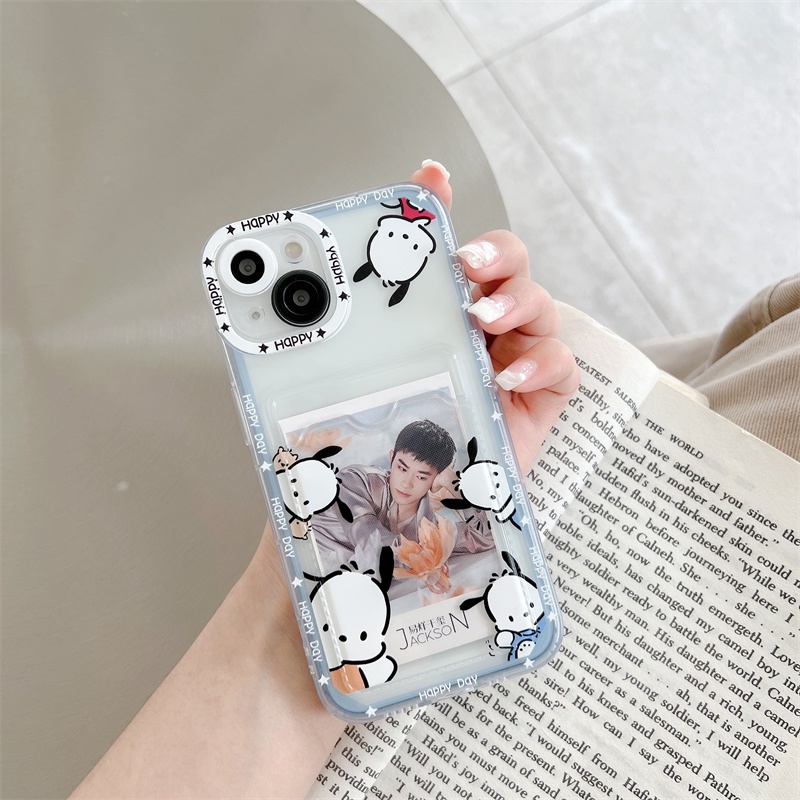 Casing Soft Case TPU Motif Anjing Pacha Untuk IPhone 14 13 11 Pro Max 8 7 Plus X XS XR