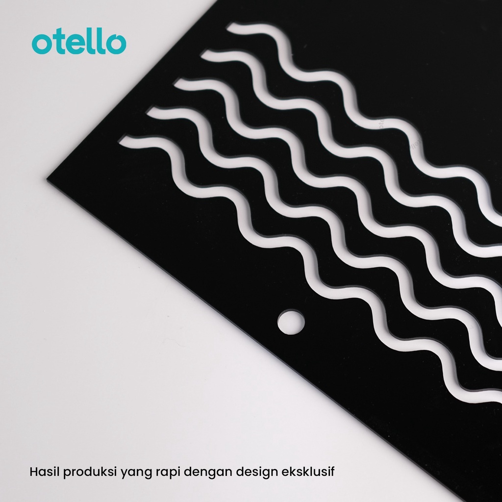 Nomor Alamat Rumah Acrylic Modern Minimalist UV Print Custom Aklirik Papan Nomor Rumah Unik