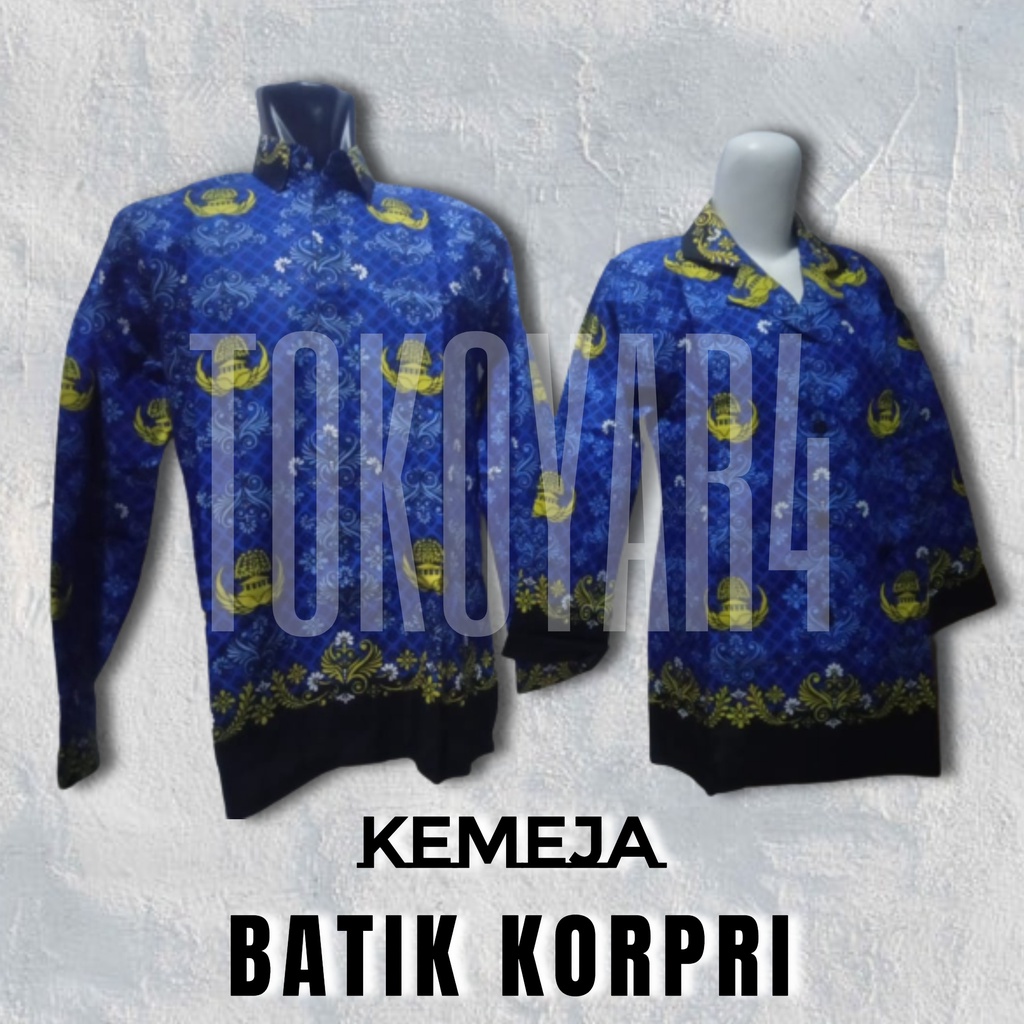 Kemeja Batik Korpri sutra ASN Glossy