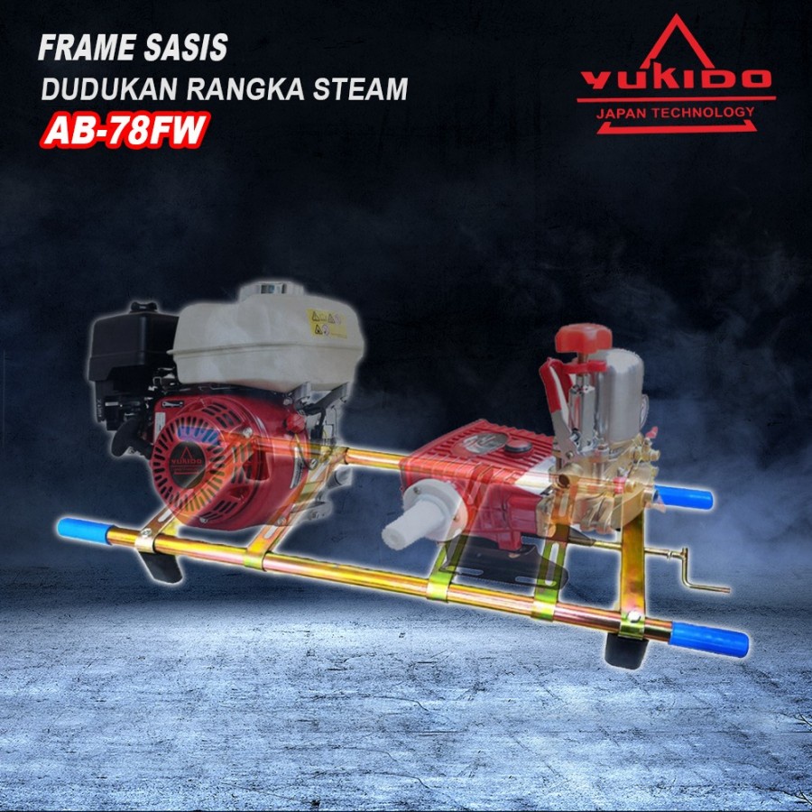 YUKIDO POWER SPRAYER CHASIS / DUDUKAN RANGKA MESIN STEAM Dudukan Rangka Sasis Frame Mesin cuci Steam Power Sprayer Sanchin Kuat dan Tebal Rangka dudukan kaki mesin steam engine power sprayer sancin YUKIDO