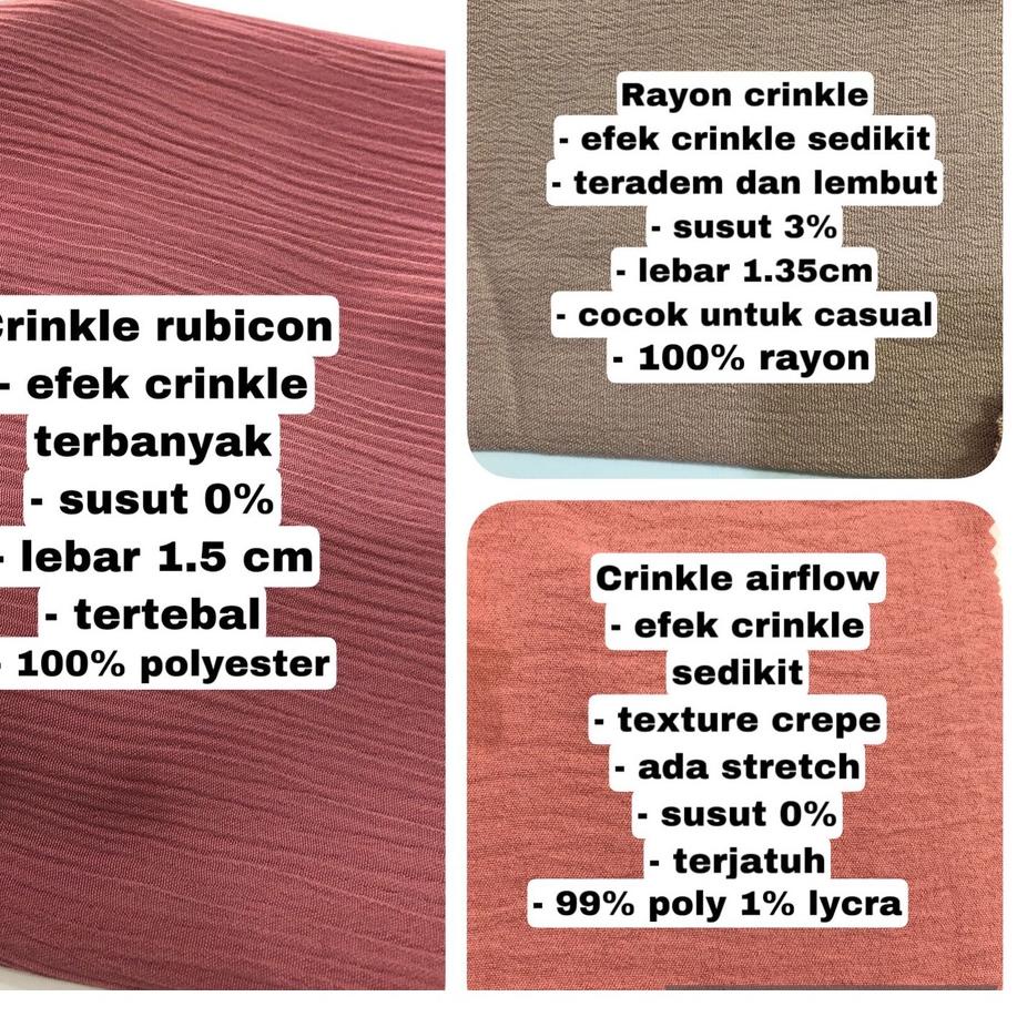 [252] Multi Kain crinkle CEY air flow stretch MIDOTEX airflow crinkel cringkel kringle eceran 132✹