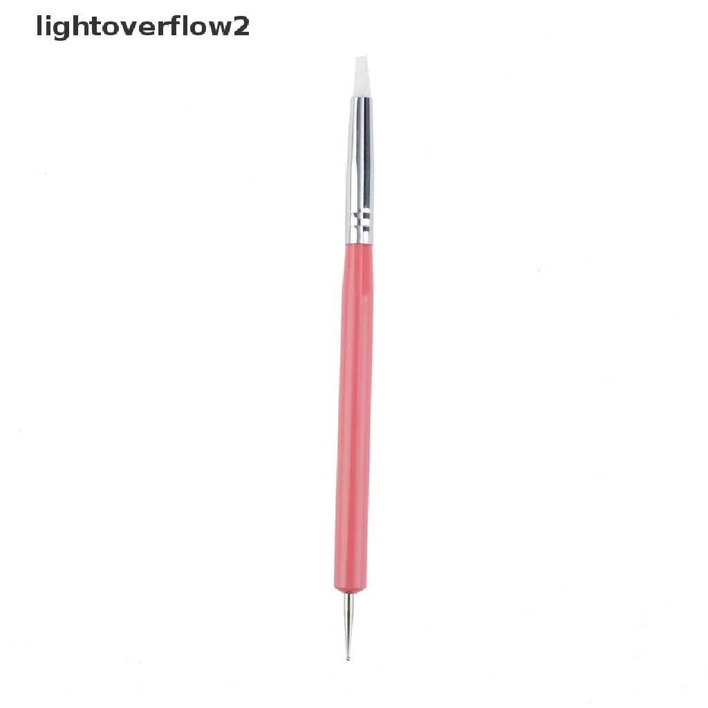 (lightoverflow2) 5pcs / Set Pena Stylus 2 Sisi Untuk Nail Art (ID)