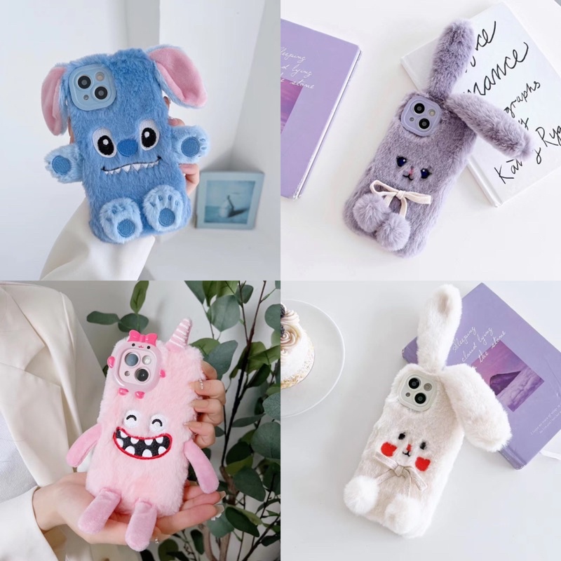 Furry Case Winter Casing Iphone 11 11Pro 11ProMax 12 12Pro 12ProMax 13 13Pro 13 Max 14 Pro Max 14 Plus