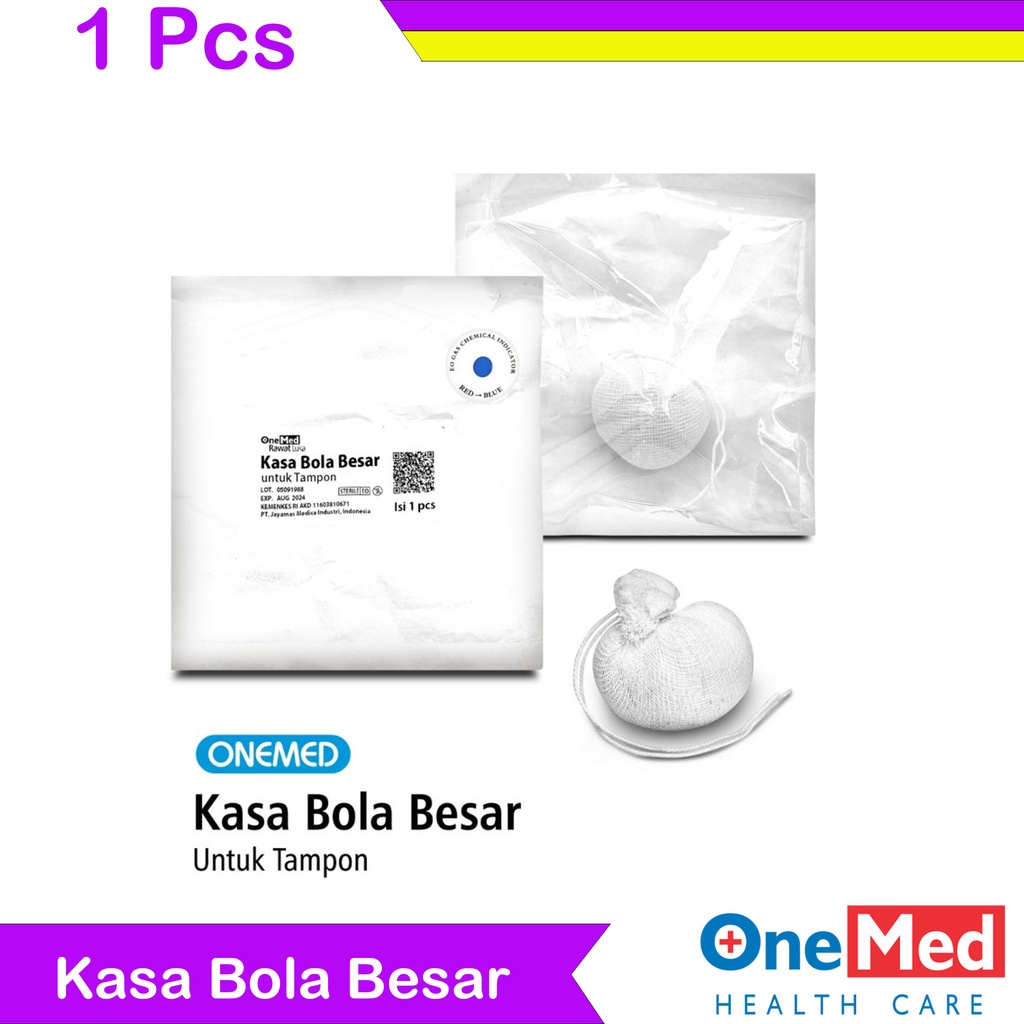 Kasa Bola Besar Steril Untuk Tampon OneMed Isi 1 Pcs
