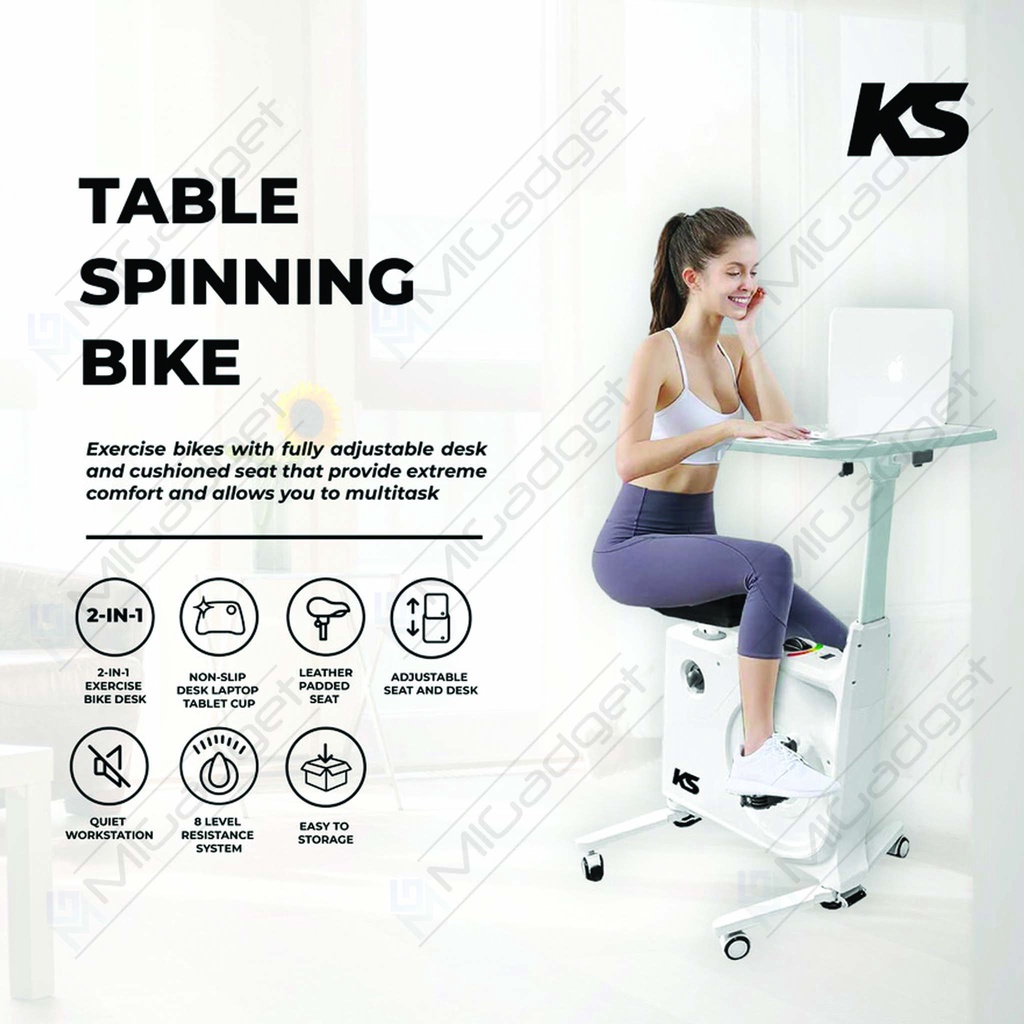 Kingsmith KS Spinning Bike Table Exercise Bike Alt Spinning Meja