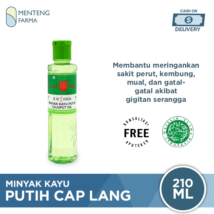 Minyak Kayu Putih Cap Lang 210 mL - Pereda Kembung dan Masuk Angin