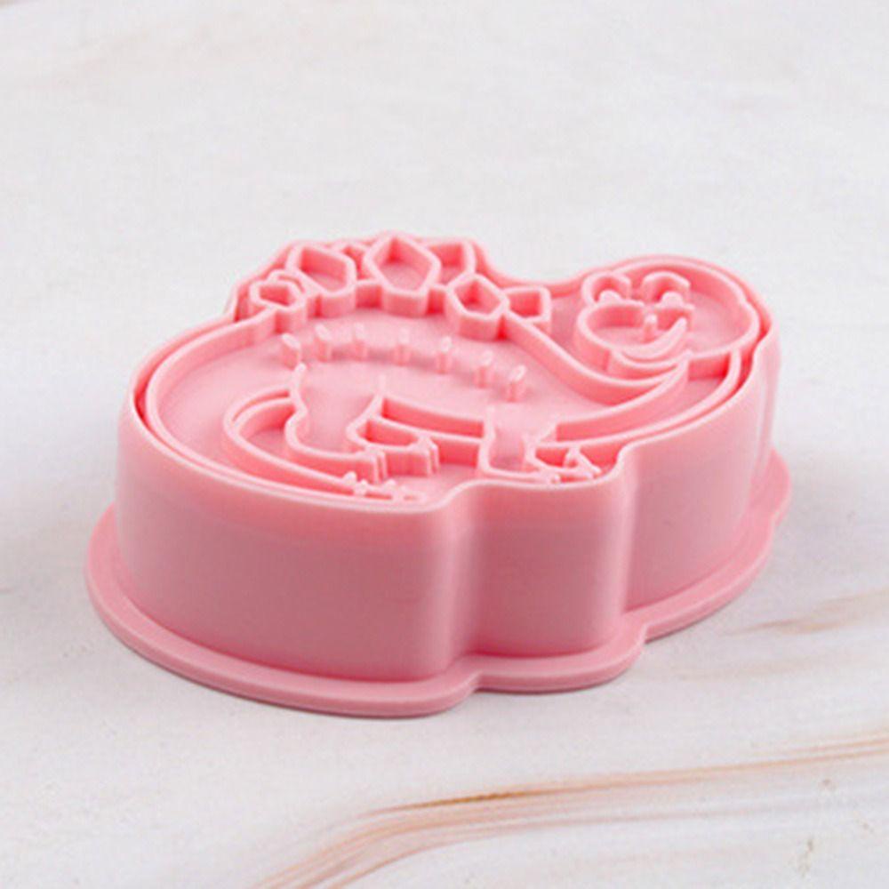 Preva 8pcs/set Cetakan Biskuit Alat Kue Pastry Dekorasi Cetakan Kue Plastik