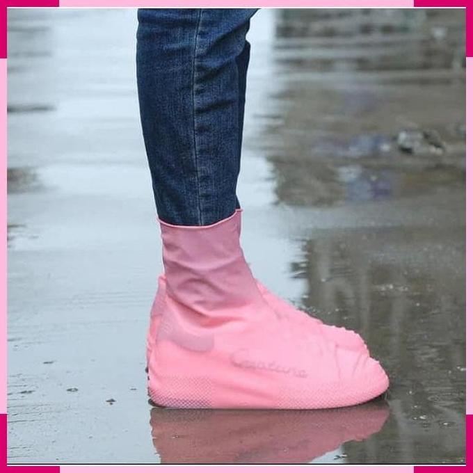 Silikon Silicon Cover Shoes Jas Sepatu Karet Latex Waterproof Sepatu