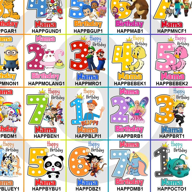 Murah Banget Baju Kaos Ulang Tahun Anak / Ultah Keluarga CUSTOM NAMA COUPLE