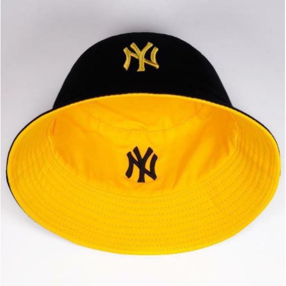 Topi Bucket Bolak Balik Bordir NY / Bucket Hat Bordir NY MODEL TERBARU PRIA DAN WANITA