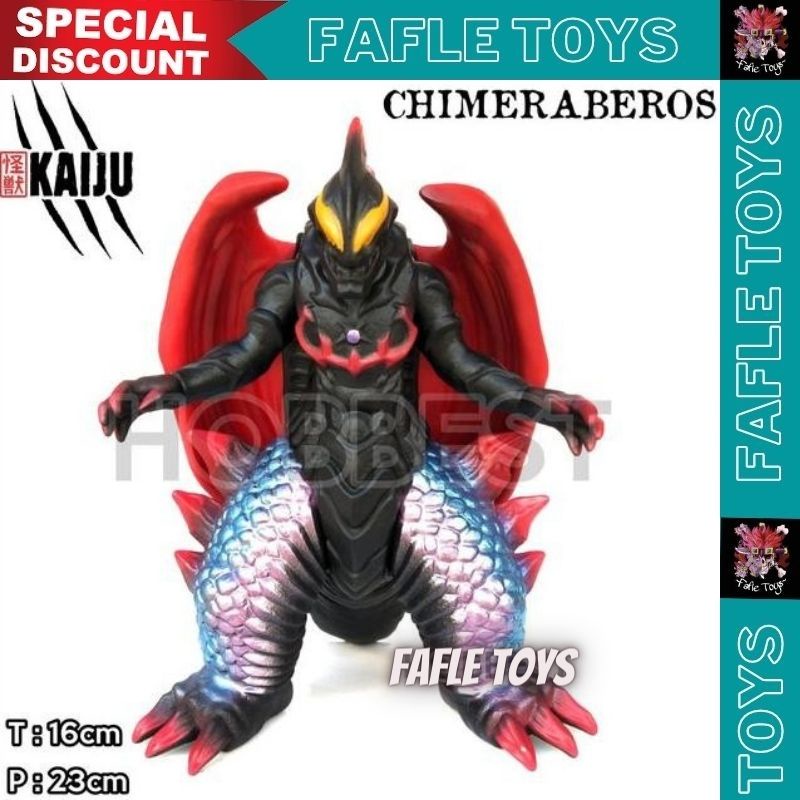 Action Figure Godzilla Kaiju Miniatur Mainan chimeraberos / Ultra monster Godzilla DX belial chimera