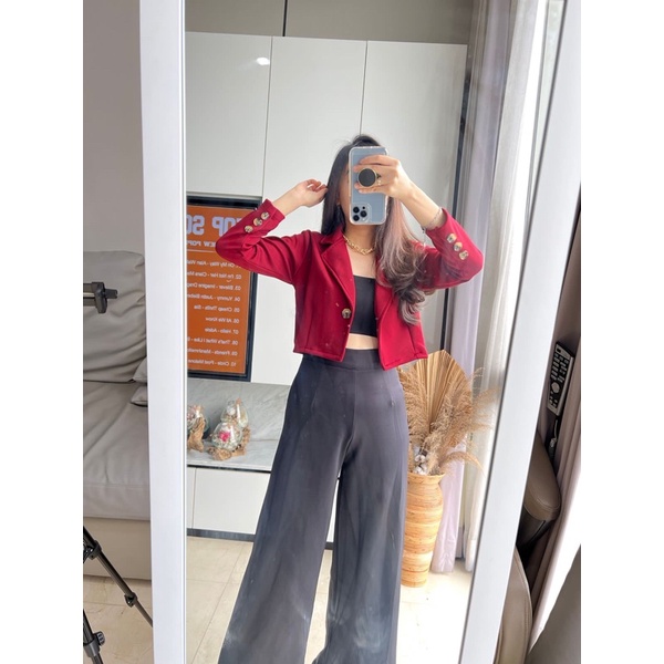BLAZER CROP WANITA SCUBA MV-7790-1 Import