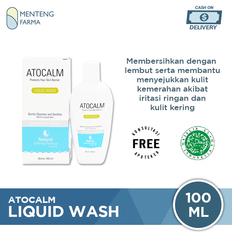 Atocalm Liquid Wash 100 ML - Pembersih Untuk Kulit Kering dan Sensitif