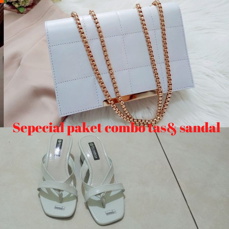 [[[ free dus box]] paket tas dan sandal wanita terbaru murah