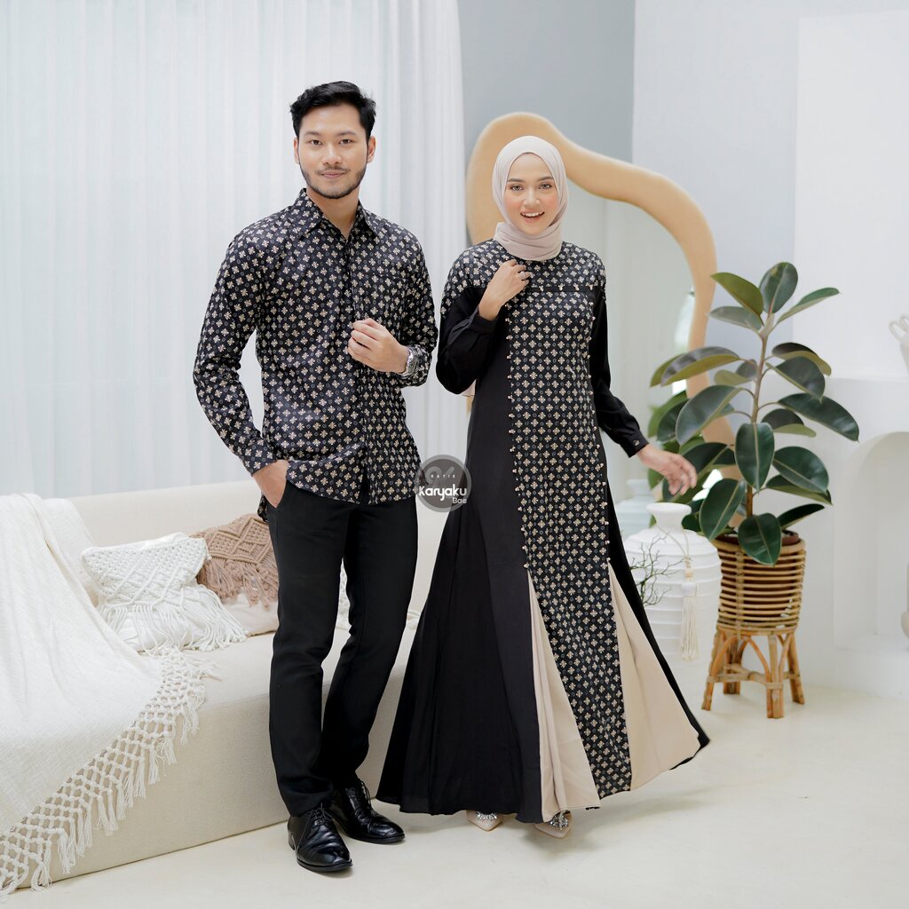 GAMIS BATIK COUPLE KEMEJA PANJANG GAMIS WISUDA GAMIS KONDANGAN LAKSHITA TERBARU KARYAKU [BISA BELI T