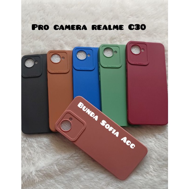 Softcase pro camera realme C30 Macaron TPU CANDY pro