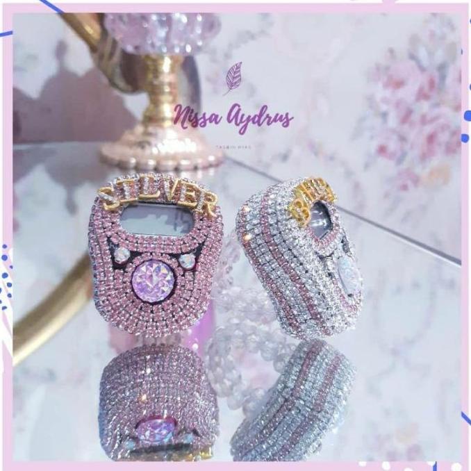 Tasbih Digital Cantik Premium Swarovski Led Custom Nama Stormemey