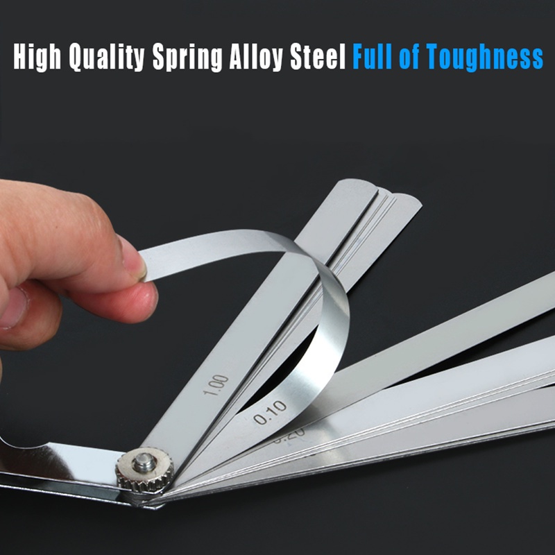 0.04mm-0.88mm Fuller Gauge Stainless Steel Feeler Gauge Filler Gauge Alat Ukur Celah