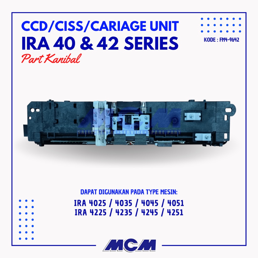 CCD / CISS / CARIAGE UNIT MESIN FOTOCOPY CANON IRA 4025 4035 4245 4251 - PART KANIBAL FM4-9642