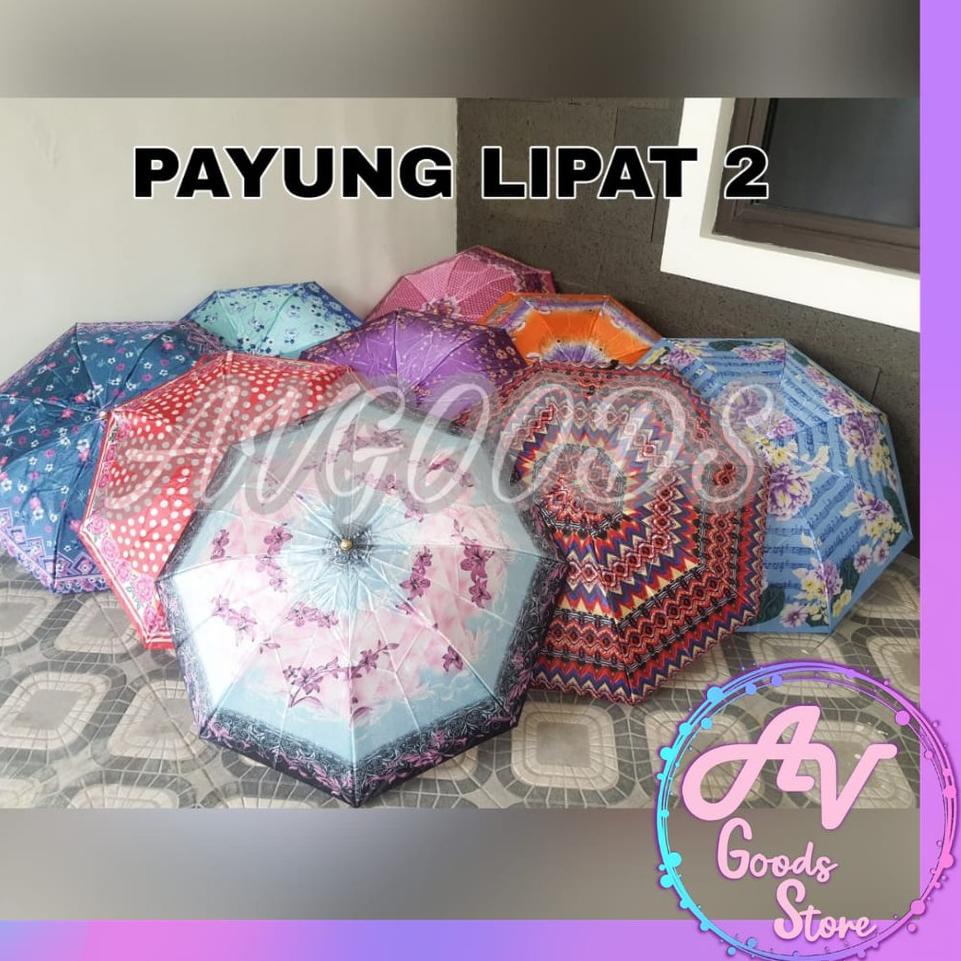 payung / payung saten / payung lipat 2 satin / payung mini lipat 2 motif ▪ SDK.18Oc22ĸ