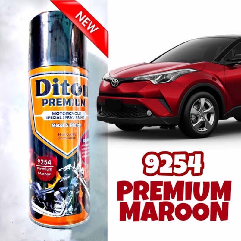 Cat Semprot DITON PREMIUM Standard - Premium Merah Maroon 9254