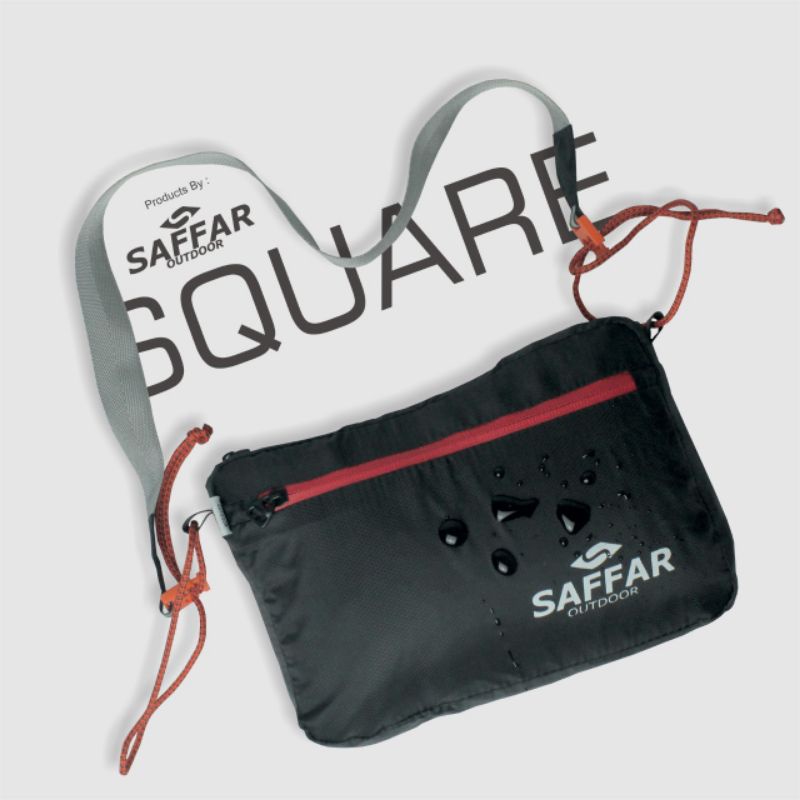 (Tas Square) travel pounch saffaroutdoor - Sling bag- weistbag- tas selempang- tas slempang Outdoor ( Tas Square)