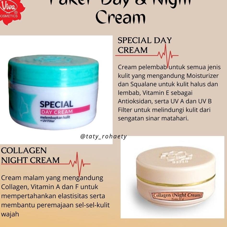 Yuk di order--(PAKET VIVA) Day and night-Krim siang dan malam Viva Cosmetics