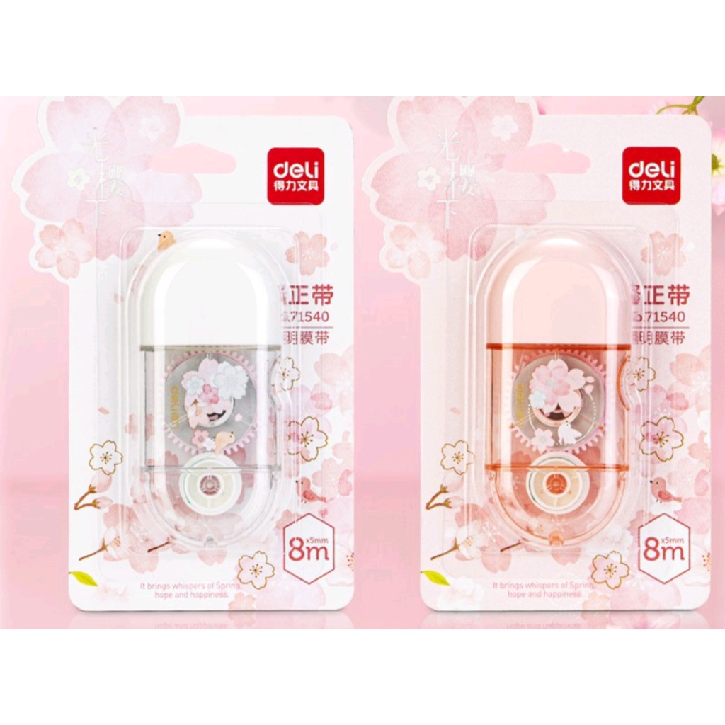 

Deli Correction Tape 8m Sakura