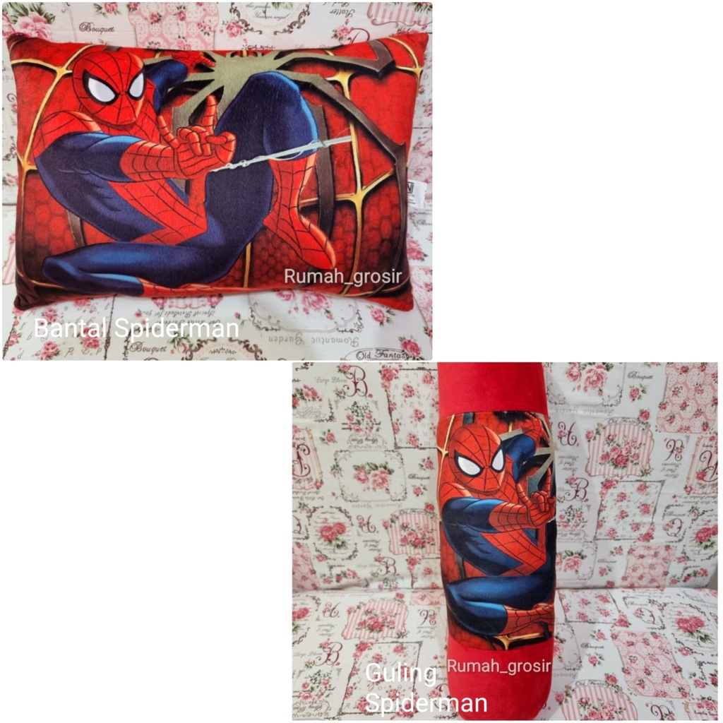Bantal Boneka Spiderman / Guling Boneka Spiderman