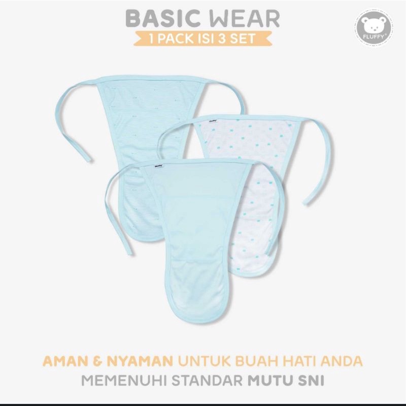 3pc Popok Tali Bayi NB FLUFFY