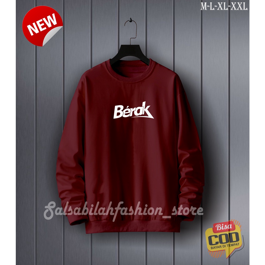 (COD) CREWNECK BERA'K SCRIPT BLACK UNISEX ORIGINAL