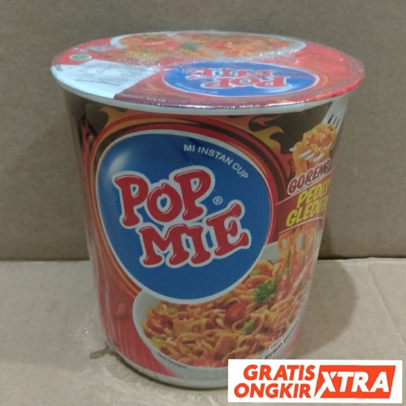 

POP MIE CUP GORENG PEDES GLEDEEK AYAM PEDAS 75GR