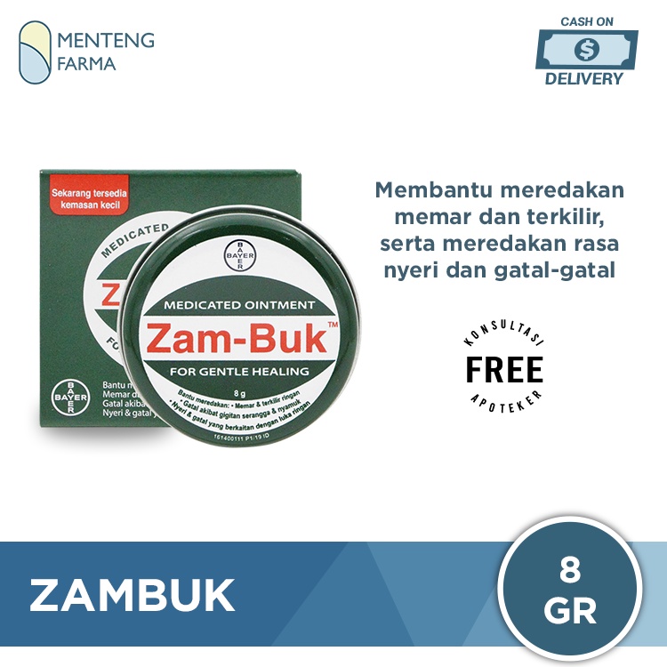 Zambuk Medicated Ointment 8 Gr - Obat Luka Memar Terkilir