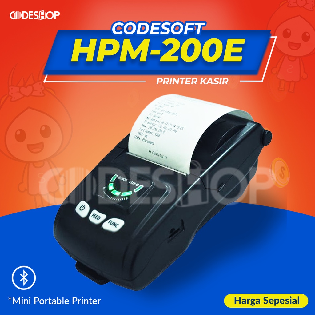 Jual printer bluetooth CODESOFT HPM 200e Printer Portable (usb