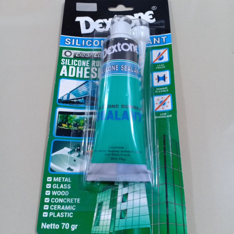 Lem Kaca , silicone Sealant Dextone.Original