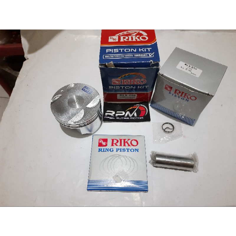 Jual SEHER PISTON KIT KAWASAKI KLX 250 PNP NINJA 250 INJEKSI FI OVERSIZE OS STD 0 50 100 RIKO