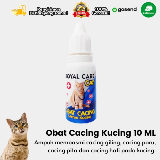 Obat Cacing Kucing Royal Care Ampuh Basmi Cacing 10 ML