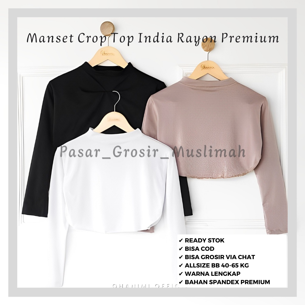 MANSET CROP TOP INDIA MANSET SUPER JUMBO BB 85 KG MANSET WANITA BAHAN RAYON SUPER PREMIUM L-XXL BISA COD