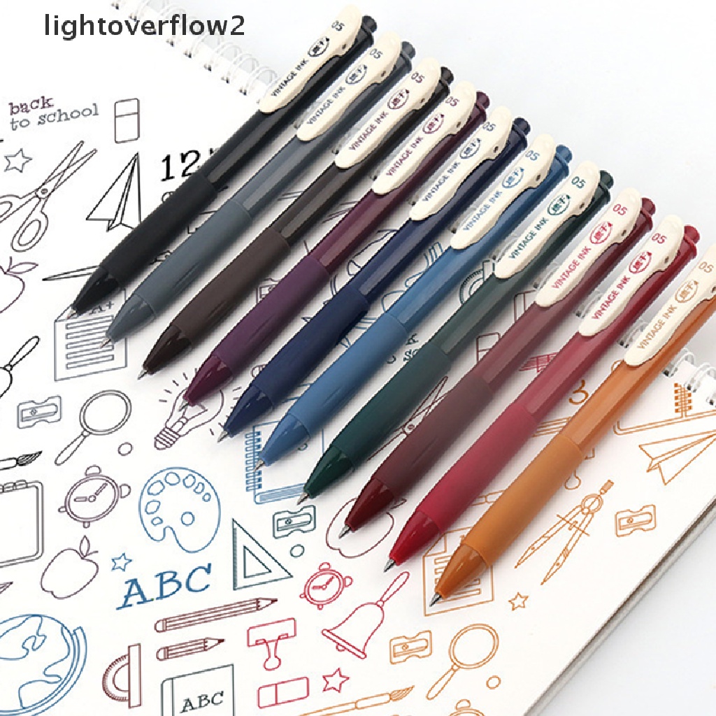 (lightoverflow2) 1pc Pen Gel Tinta Refill 0.5mm Tahan Lama