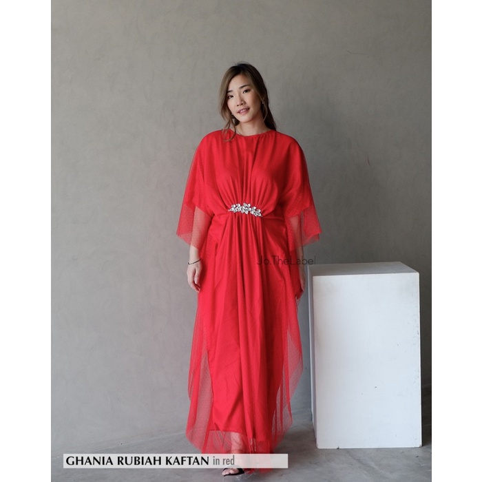 Garansi GHANIA RUBIAH KAFTAN - JOTHELABEL - red