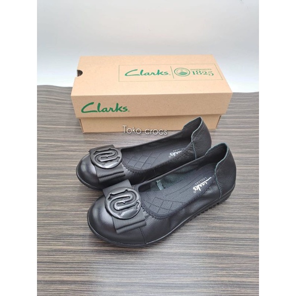 Clarks flat Pita Logo 21801 / Sepatu wanita clarks flat radial