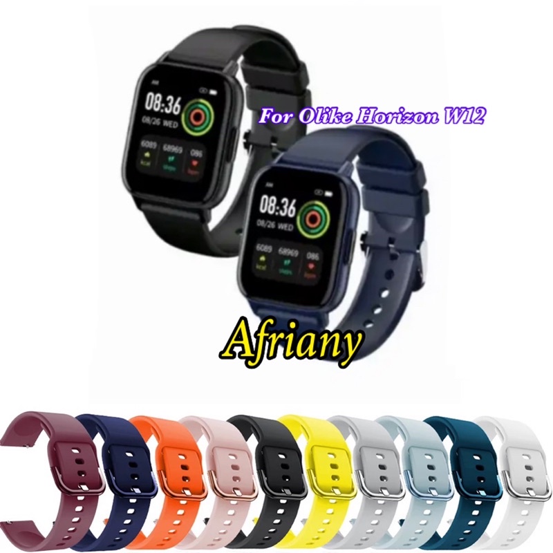 Strap Olike Smartwatch Horizon W12 / Olike W12S / Olike W12C / Oase Horizon W12C Tali Jam Rubber