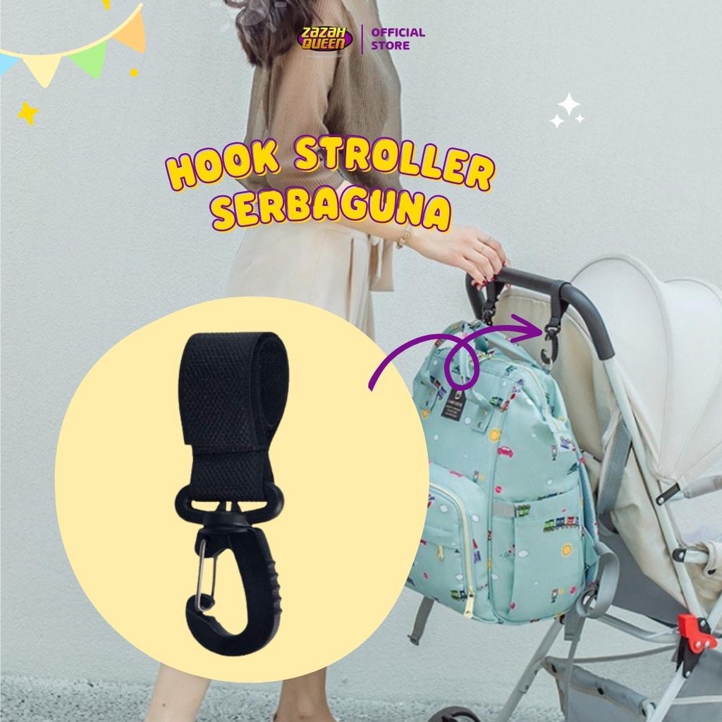 Hook Stroller Klip Pengait Tas Belanja Universal Untuk Stroller Bayi - Gantungan Stroller