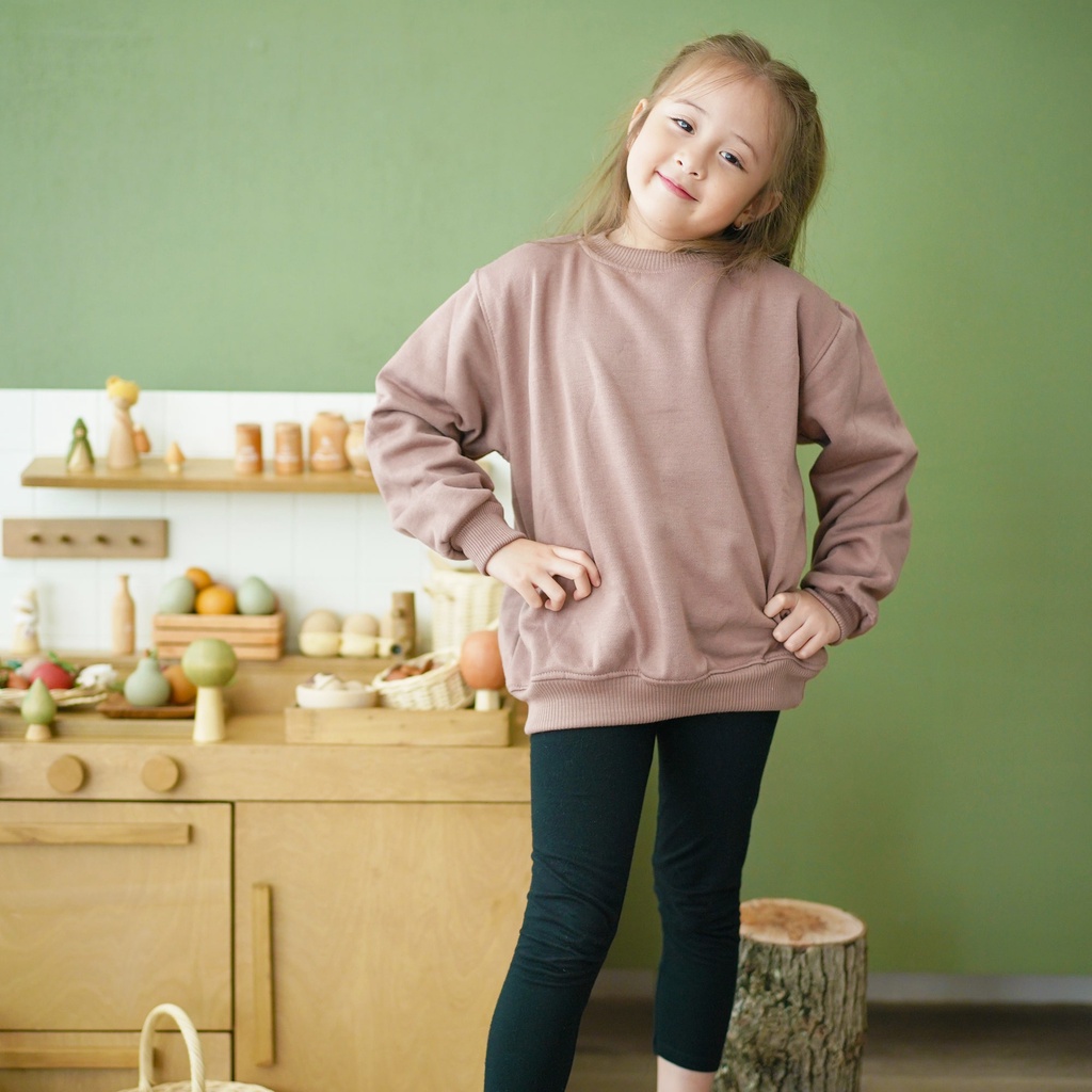 HOODIE GOODIE Kids Sweater Mocca